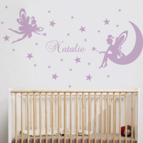 Fairy Wall Decal with Personalized Name - Bild 2 von 9