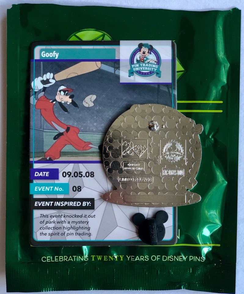 Goofy Pin Trading Card Disney 20 Years of Pin Trading Re-Collections ...