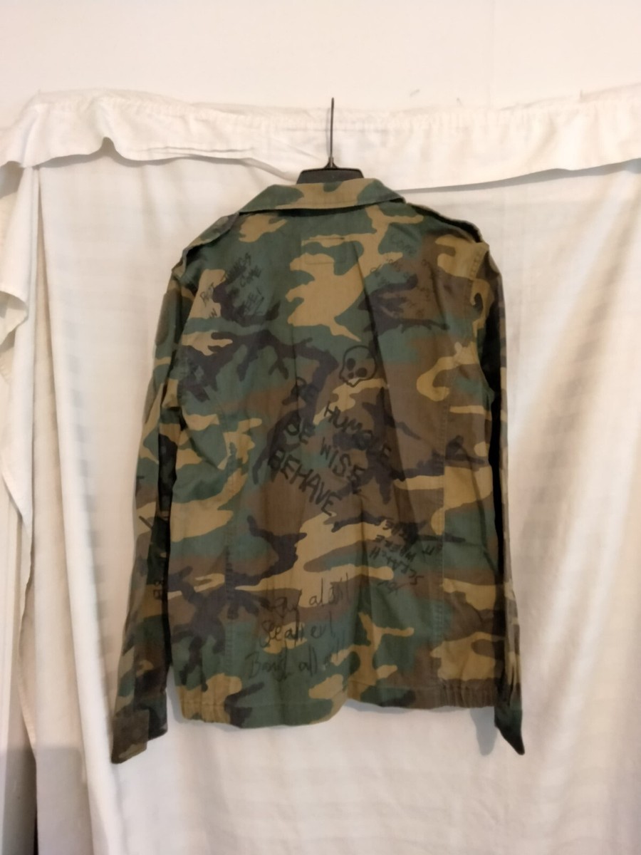 【カンボジア】ALPHA INDUSTRIES alpha industrias f-2 french field deco woodland camo jacket