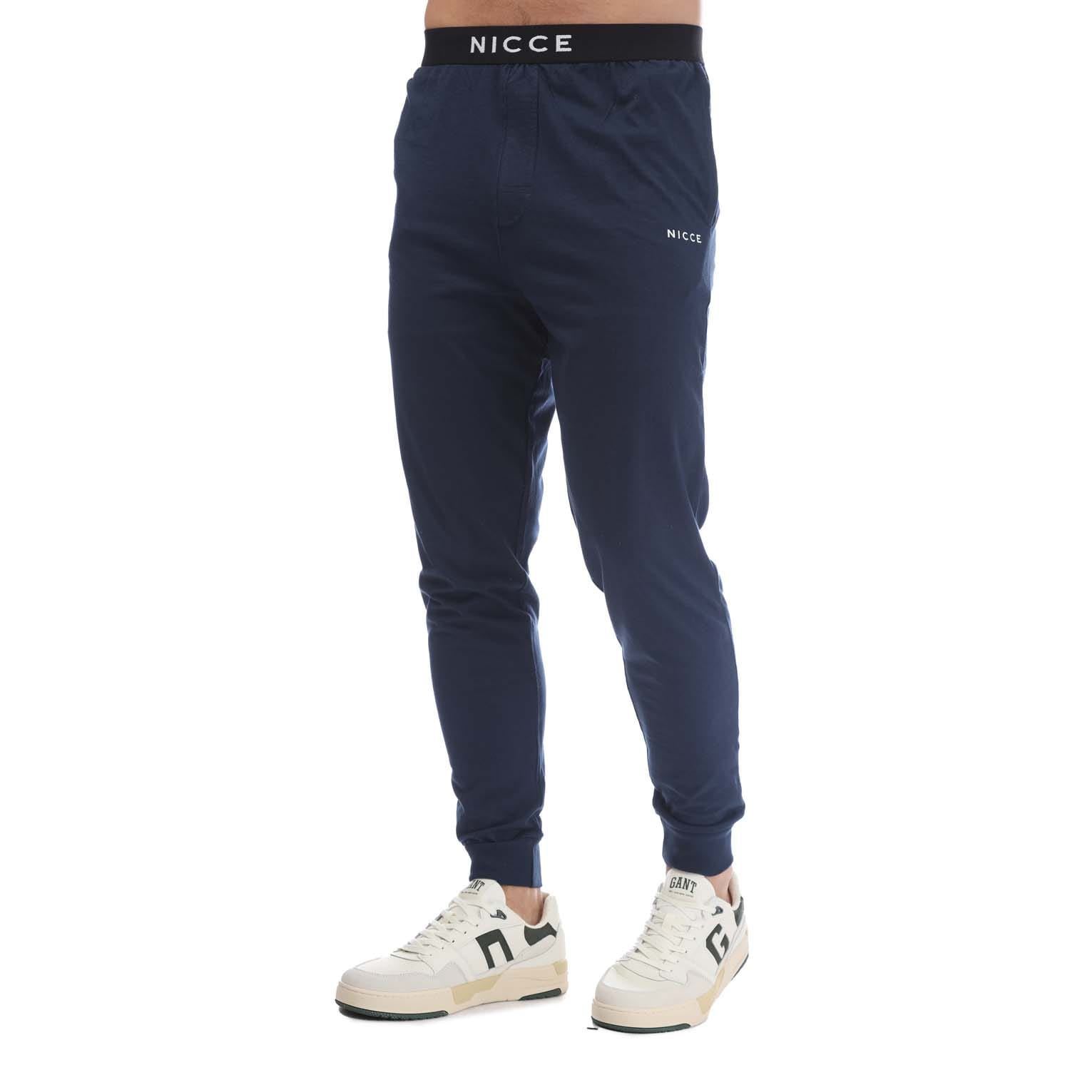 Хлопчатобумажные брюки для отдыха с манжетами от NICCE Oren из Blau