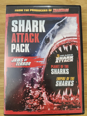 Shark Attack Pack: Jaws of Terror (DVD, 2017, Widescreen)-Horror