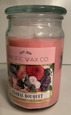 Pacific Wax Co-Floral Bouquet Duftkerze - großes Glas 18oz - duftend Zuhause