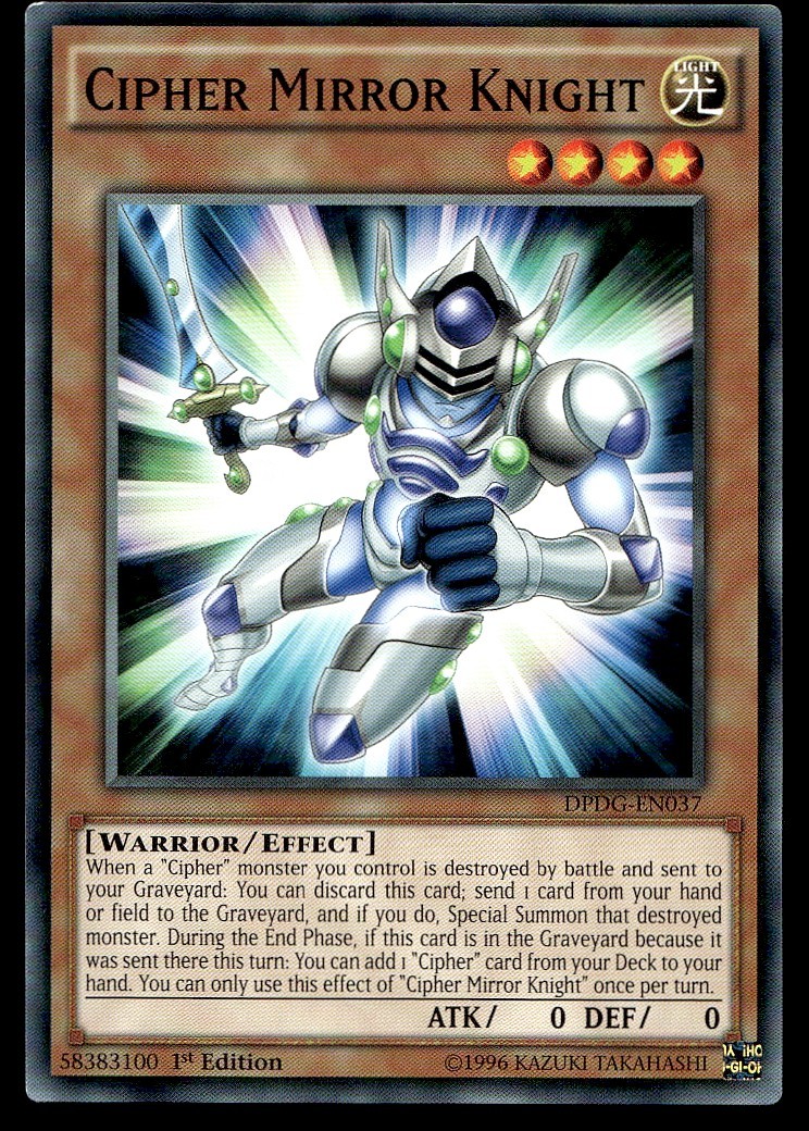 Cipher Mirror Knight Duelist Pack: Dimensional Guardians DPDG-EN037 MP YuGiOh TC