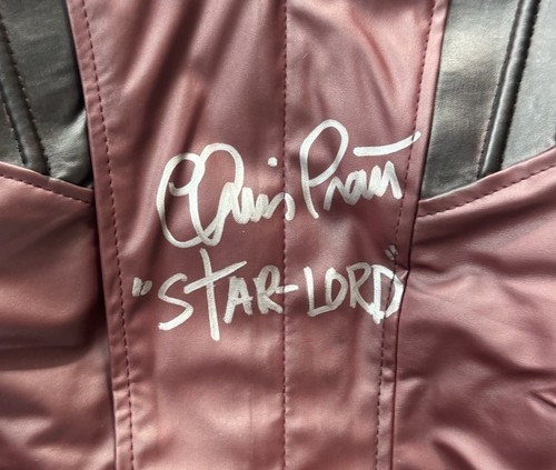 GIACCA CHRIS PRATT FIRMATA GUARDIANI DELLA GALASSIA STAR LORD BECKETT BAS - Foto 3 di 4