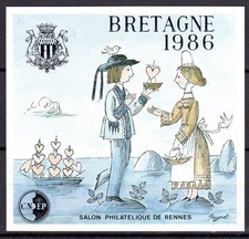 Bloc CNEP n°7 non dentelé "Bretagne"