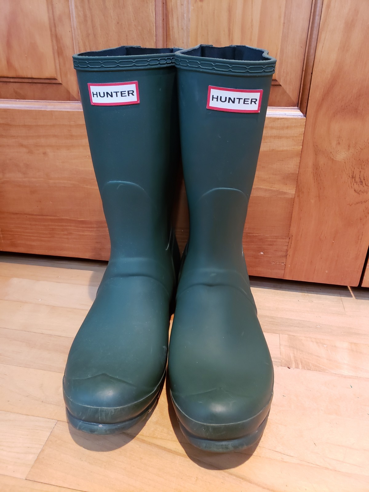 Hunter Original Tall Rain Boots for Women - Green Size 11 Regular Fit