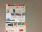 Three '50-'60 Israel registered express fdc with4-6 stamps:Ships,Fish