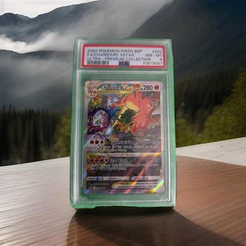 2022 Pokémon Swsh BSP FA /CHARIZARD VSTAR ULTRA -PREMIUM COLLECTION PSA 8