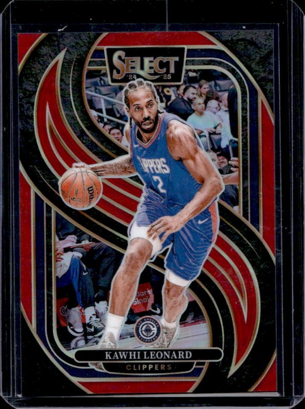 2024-25 Panini Select Kawhi Leonard Premier Red Prizm #/199 Clippers