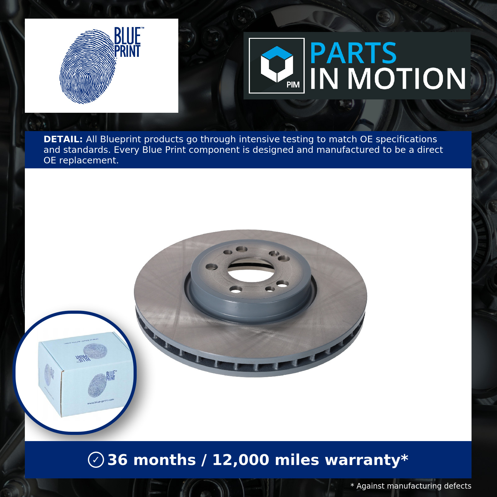 2x Brake Discs Pair Vented Front 330mm ADBP430180 Blue Print Set A1674210601 New
