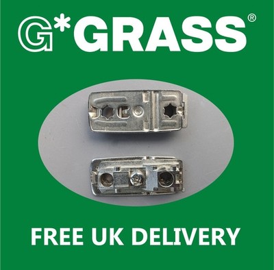 2 Stück - GRASS Linear Montageplatte, passend für Twist-Lock Scharniere 0473-001