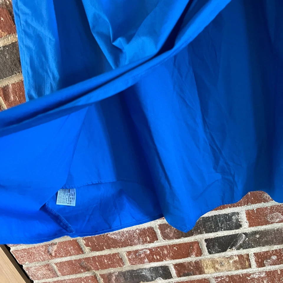 Vestido para mujer Mango azul manga abullonada talla 10 Foto 3 de 4