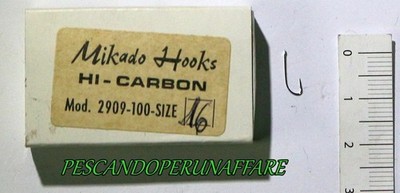 MIKADO HOOKS MOD. 2909 long stem, palette, ardiglion, silver color