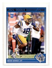 2024 Score Mekhi Wingo RC Detroit Lions #372