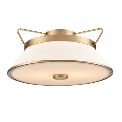 Artcraft Lighting AC11833 Layla 2 Light 17''W Semi-Flush Ceiling - Brass
