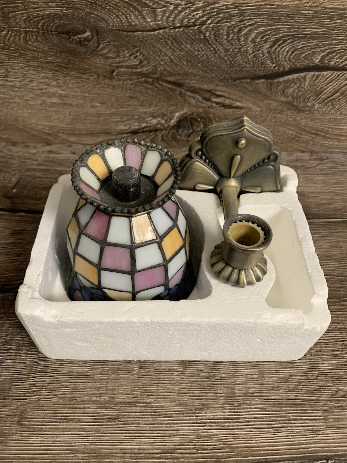 Light Lamp Wall Sconce Stained Glass Shade