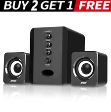 Surround Sound System LED Speakers Gaming Bass USB Wired for Desktop Computer PC