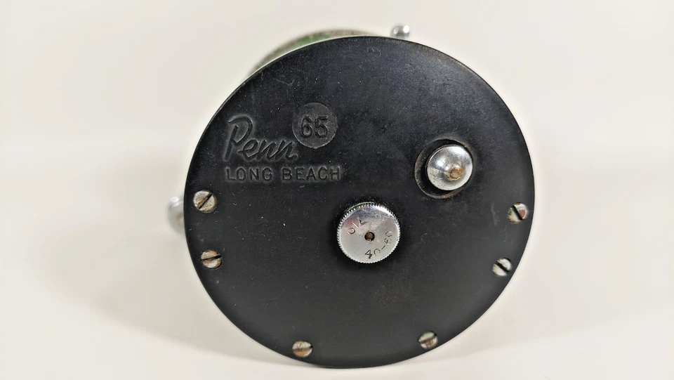 Carrete de agua salada Penn Long Beach 65 EE. UU. cromado anterior a 1970 Foto 2 de 4