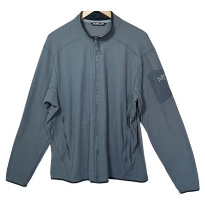 #ad #ad Arcteryx Delta LT Jacket Polartec Thermal Waffle Knit Fleece Zip Mens XL Gray $99.00