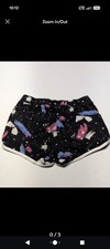 Justice Active Girls Size 10 Black Shorts With Pink And Blue Drawstring Waist.