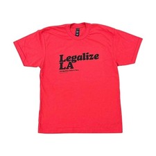 LEGALIZE LA T Shirt Medium Los Angeles Apparel Made in USA Sample