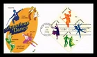 DR JIM STAMPS US COVER AMERICAN DANCE FDC SETENANT SPECTRUM CACHET