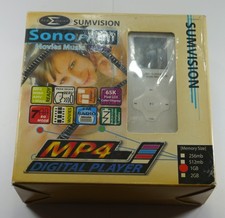 Faulty / Spares / Repairs - Sumvision Sono Pro MP3 / MP4 Player 1GB White Boxed