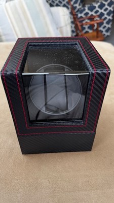Automatic Single Watch Winder Box, Battery and AC Adapter Powered