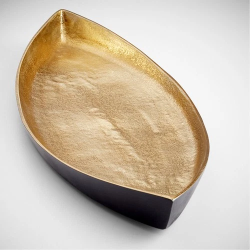 Cyan Design 10619 Alumbrar Matt Black And Gold Tray - Picture 4 of 4