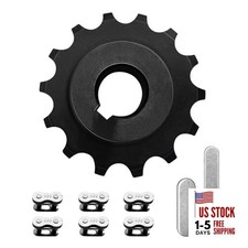 40 41 420 Chain Sprocket 14 Tooth 5/8" Bore 3/16" Keyway C Type for Mini Bike