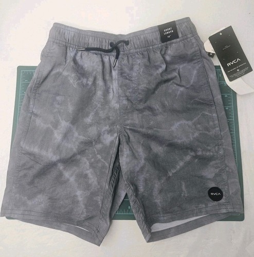 RVCA Shorts Boys Size Small Gray 2-Way Stretch