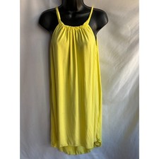 Splendid Yellow Summer Dress Shift XS Vacation Beachy Coastal Cruise Colorful
