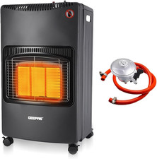 GEEPAS Portable Gas Heater 4.2Kw | Space Heater with 3 Heat Settings | Lpg/Butan