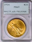 1924 PCGS  MS63 Saint Gaudens Old Green Holder & a Rattler
