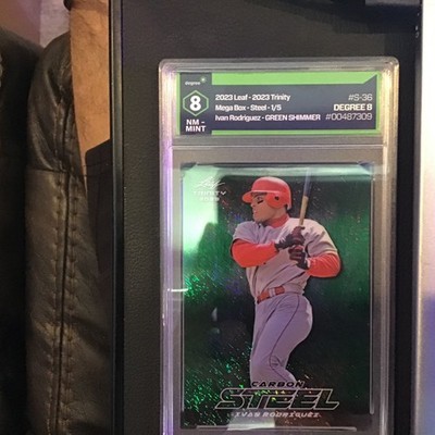 2023 Leaf-Steel-1/5-Ivan Rodriguez-Green Shimmer-#S-36-Degree 8