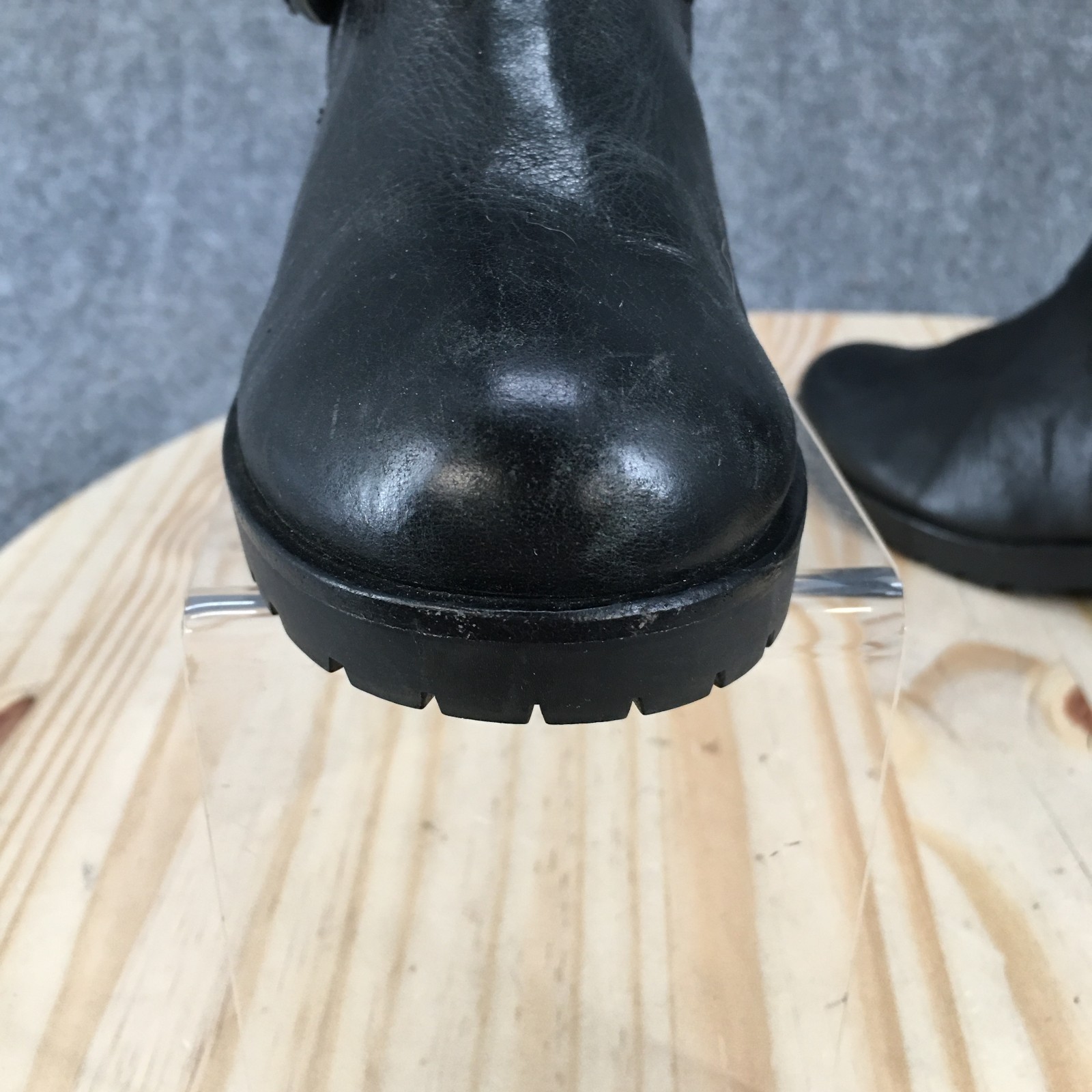 Michael Kors Gretchen Ankle Boots Womens 5.5 M Side Zip Heels Leather Black thumbnail 15