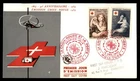 Mayfairstamps France FDC 1954 Paintings Red Cross Combo First Day Cover aaw_7637