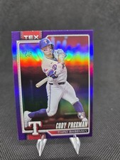 2024 Topps Series 1 Purple Rainbow Foil Cody Freeman Rangers Rookie #224 /250