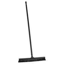 VIKAN  Push Broom,59.1 in,Black Bristle 818J07
