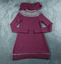 Fatface Jumper Dress Womens UK 14 Purple Boho Cottagecore Knit Wool Blend