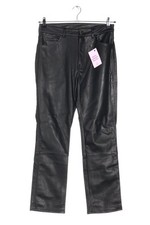 H&M Pantaloni in ecopelle Donna Pantalone Taglia IT 44 nero stile casual