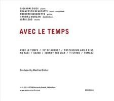 Image of GIOVANNI GUIDI AVEC LE TEMPS NEW CD
