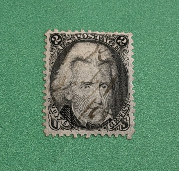 SCOTT 73 - 2 cent JACKSON - USED - VF - LIGHT CANCEL - SCV $70.00