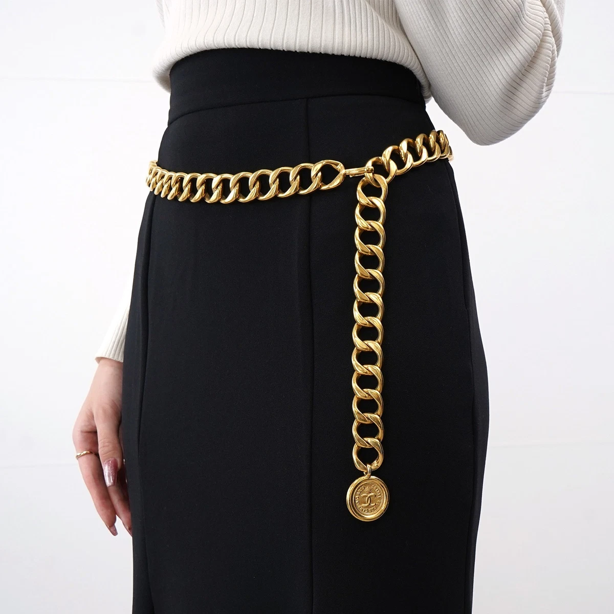 CHANEL Gold Belts for Women for sale | eBay