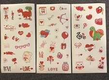 Vintage VALENTINES DAY Sticker Sheet SET Scrapbook Planner Craft Stickers
