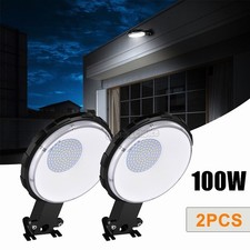 2Pack 100W LED Barn Yard Street Outdoor Security Light Dusk to Dawn Flood Light