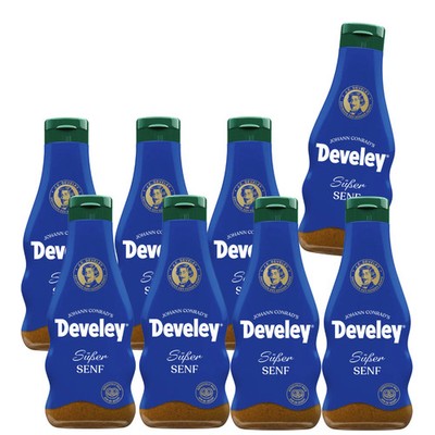 Develey Original Münchner Weißwurst Senf (8x 250 ml) Squeeze