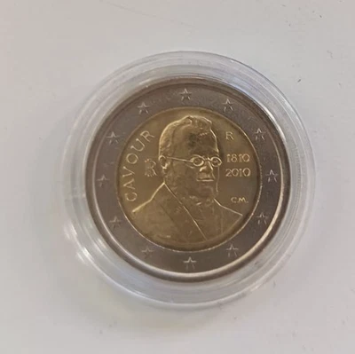Italien - 2 Euro Gedenkmünze  2010 "Camillo Benso Graf von Cavour" - Bild 1 von 2