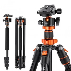 K&F CONCEPT 78" Trépied vidéo compact pour appareil photo 22lbs Charger pour DSLR