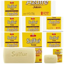 Lot Of 6 Grisi SULFUR SOAP Bars Acne Treatment 4.4 OZ EACH Jabon De Azufre